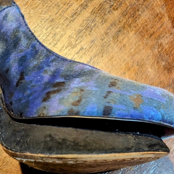 Sam Edelman Ulysa Platform Pump Heels In Midnight Blue Purple Green Size 6.5 - Picture 8 of 8